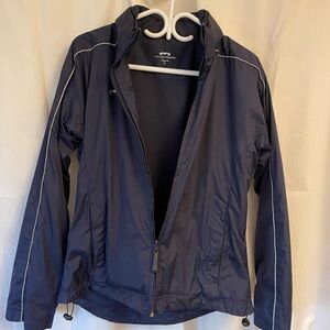 Women's Navy Windbreaker Jacket